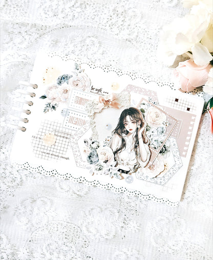 花朵六角形 便箋本組 基本色/特殊色