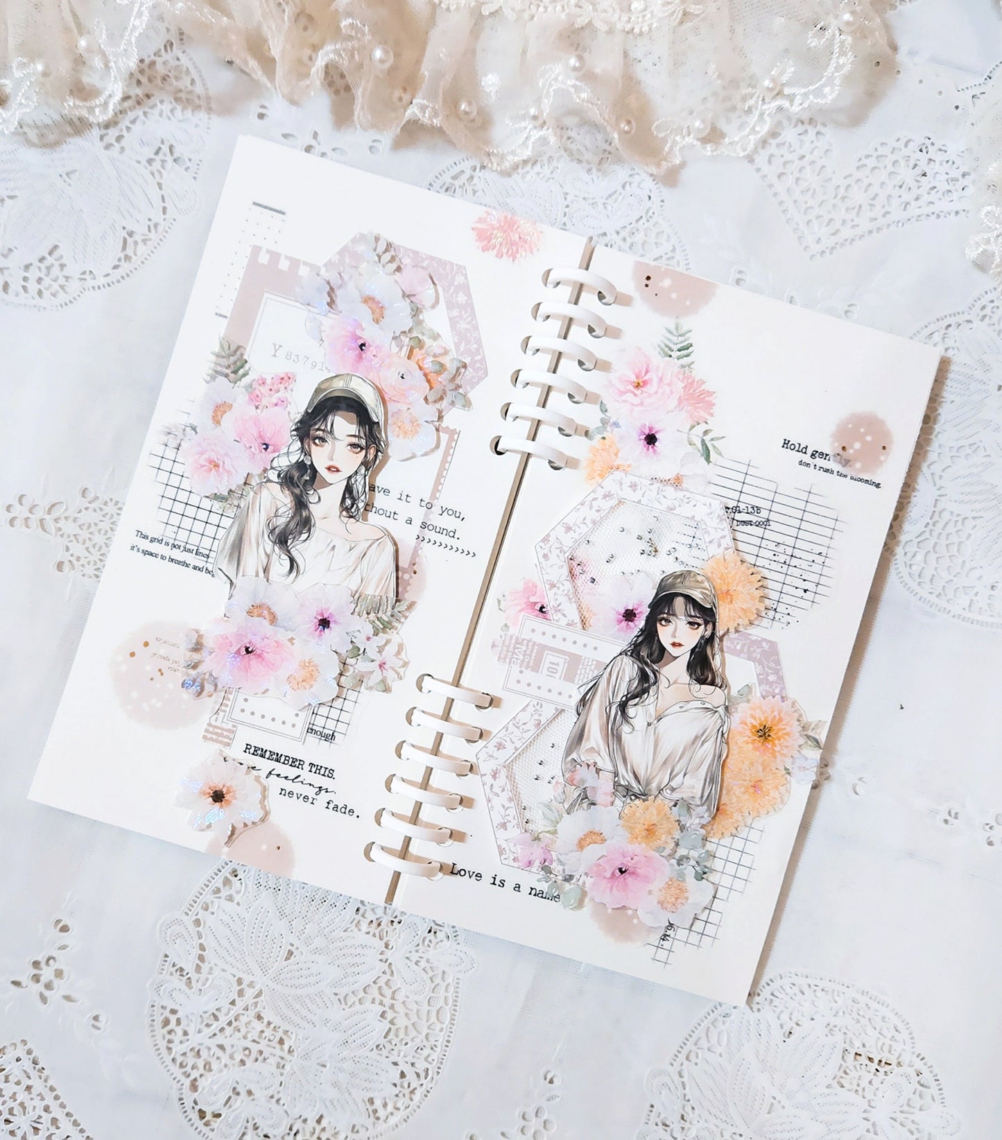 花朵六角形 便箋本組 基本色/特殊色