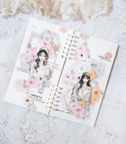 花朵六角形 便箋本組 基本色/特殊色