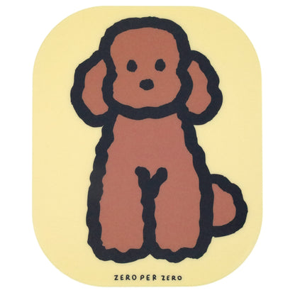 ZERO PER ZERO 滑鼠墊 貴賓狗 (黃色)