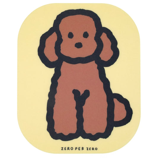 ZERO PER ZERO 滑鼠墊 貴賓狗 (黃色)