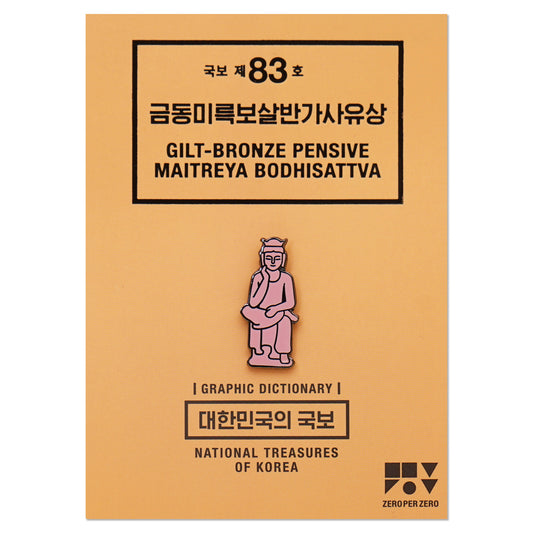 ZERO PER ZERO 徽章 鎏金銅彌勒菩薩沉思像