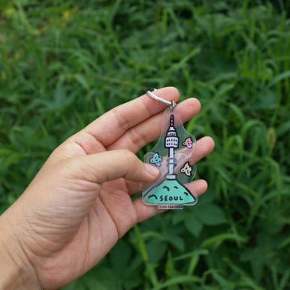 ZERO PER ZERO 可站立鑰匙圈 首爾塔 M