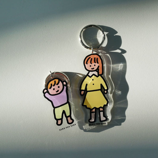 ZERO PER ZERO 可站立鑰匙圈 女孩2M