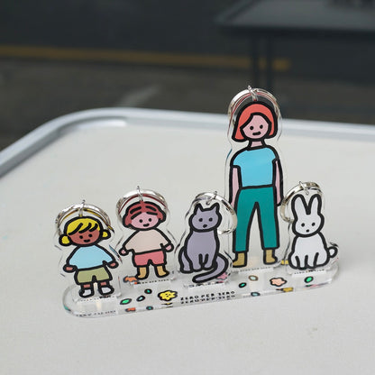ZERO PER ZERO 可站立鑰匙圈 兔子 S